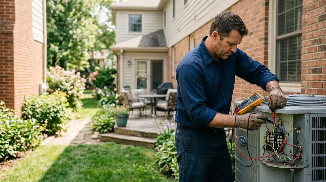 HVAC technician working near Tumwater, WA